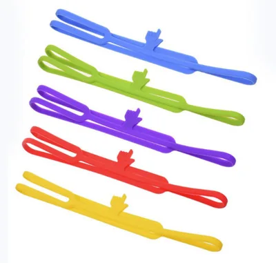 Cheap Promotion Gift Custom Bookmark Food Grade High Elastic Silicone Finger Bookmarks