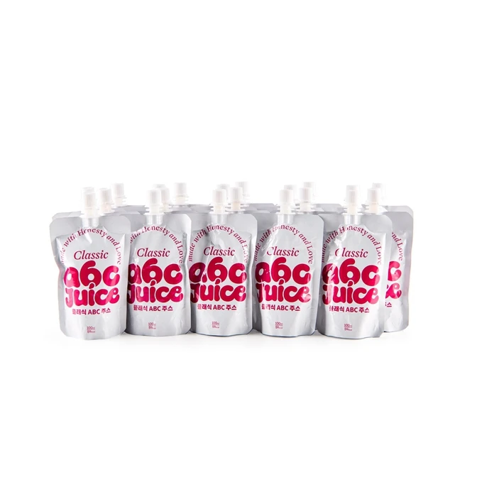 Food Korean Apple & Hardy Orange ABC Juice Children Fruit Drinks No Added Preservatives Flavorings Or Colorants Sugar