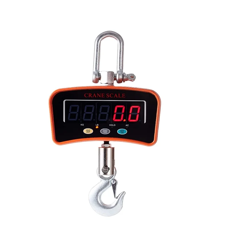 1000Kg 2000Kg 3000Kg Black Orange Aluminum Alloy Hanging Electronic 5T Bascula De Grua Crane Scale