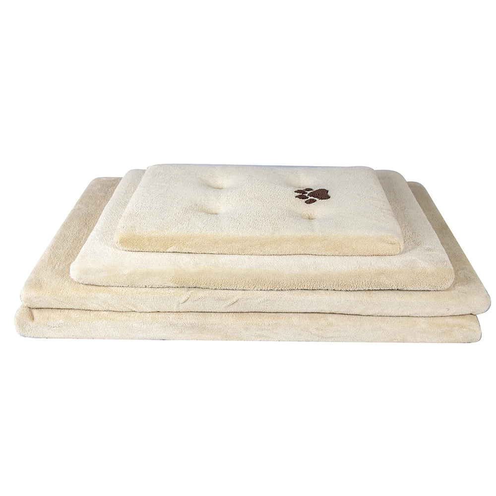 Anti-anxiety orthopedic Calming Bed Comfortable Pet Sleeping Mat Washable Coral Fleece  Non-slip dog bed dog cage mat
