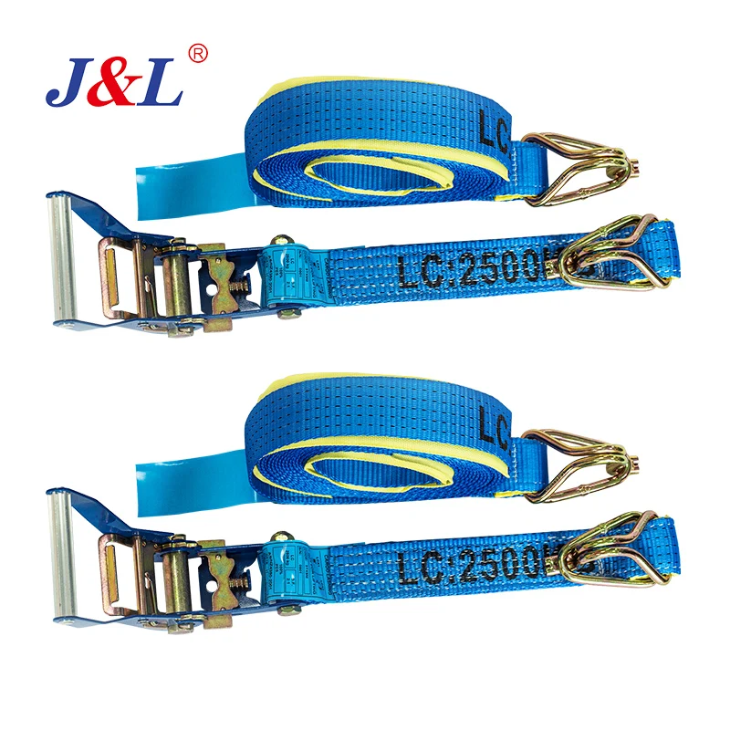 julisling correa de carga cargo belts with e fittings or other hook ratchet  eslingas de carga good quality OEM ODM