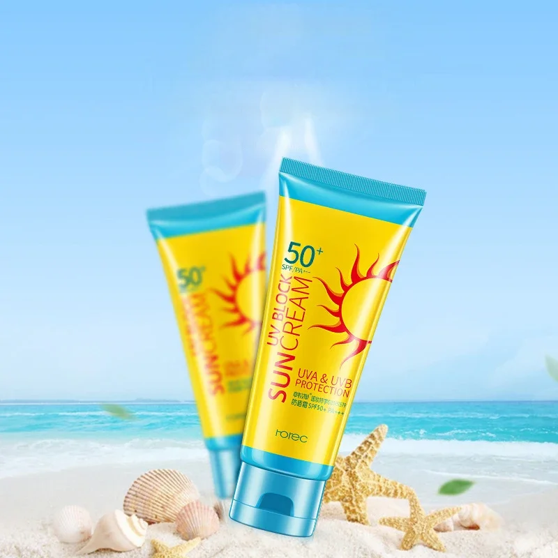 OEM Private Label ROREC UV-B Filter Sunblocking UV-A Filter Herbal Mineral Ingredients Sun Cream