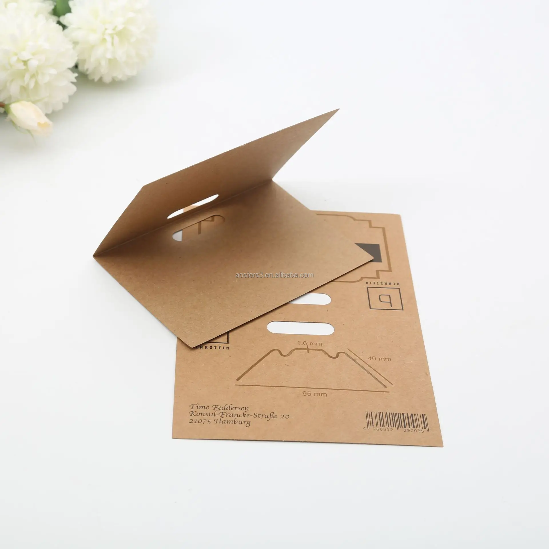 Generic free hook sock label hanging sock material packaging paper card hanging sock