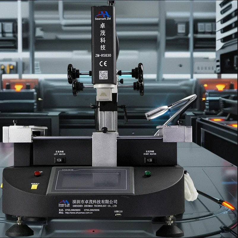 Original ZM-R5830 BGA Rework Station 4500W Hot Air Bga Soldering Station 3 Zonesfor Laptop Motherboard Chip Repair