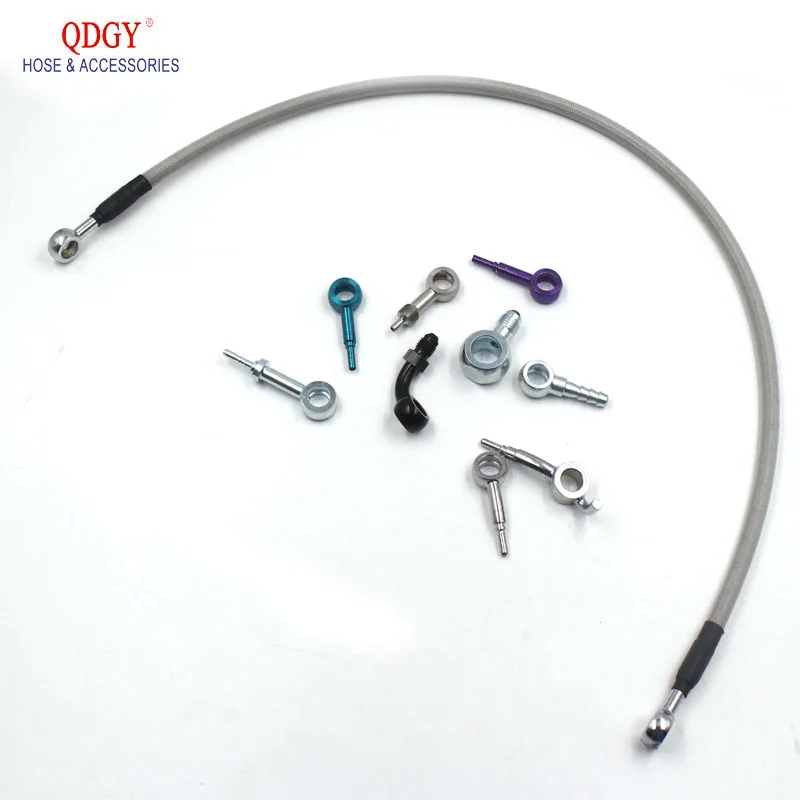 Hydraulic Auto Brake system stainless steel braided brake line with end banjo fitting