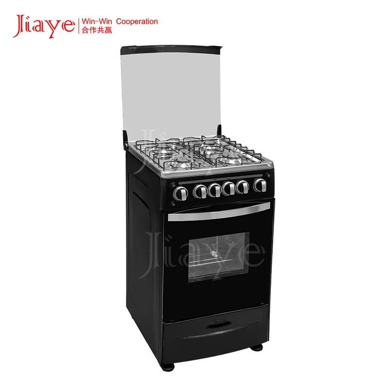2024 Jiaye 50*50cm Freestanding Oven Stainless Steel Material High Quality Smart Gas Stove with two Burners and Electric Plates