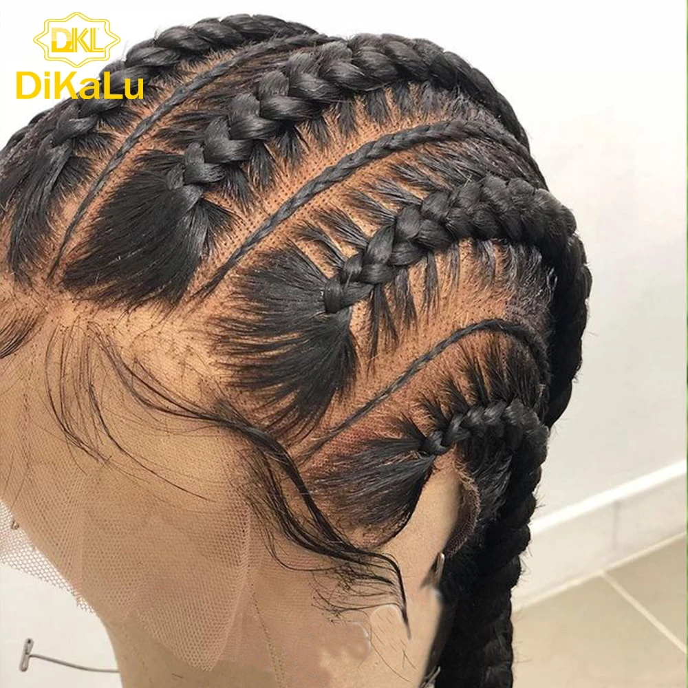 
DKL 180% Glueless Full Lace Fake Scalp Human Hair Wigs,Bleached Knot Glueless Natural Hair Wig,Invisible Straight Fake Scalp Wig 