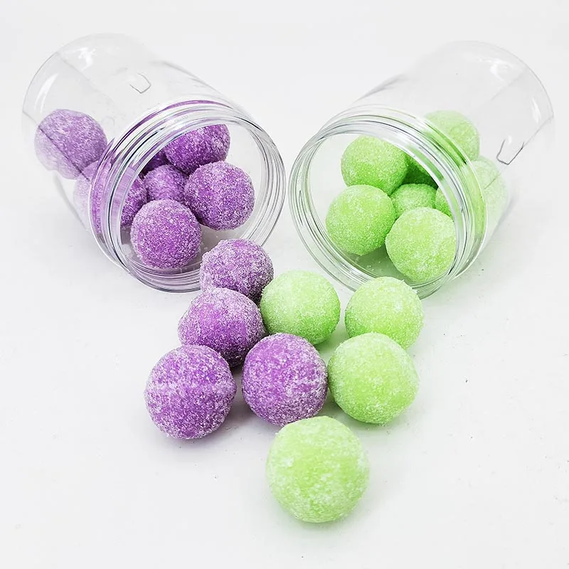 Wholesale customized shapes Organic Salt body scrubs candy vegan sugar body scrub balls