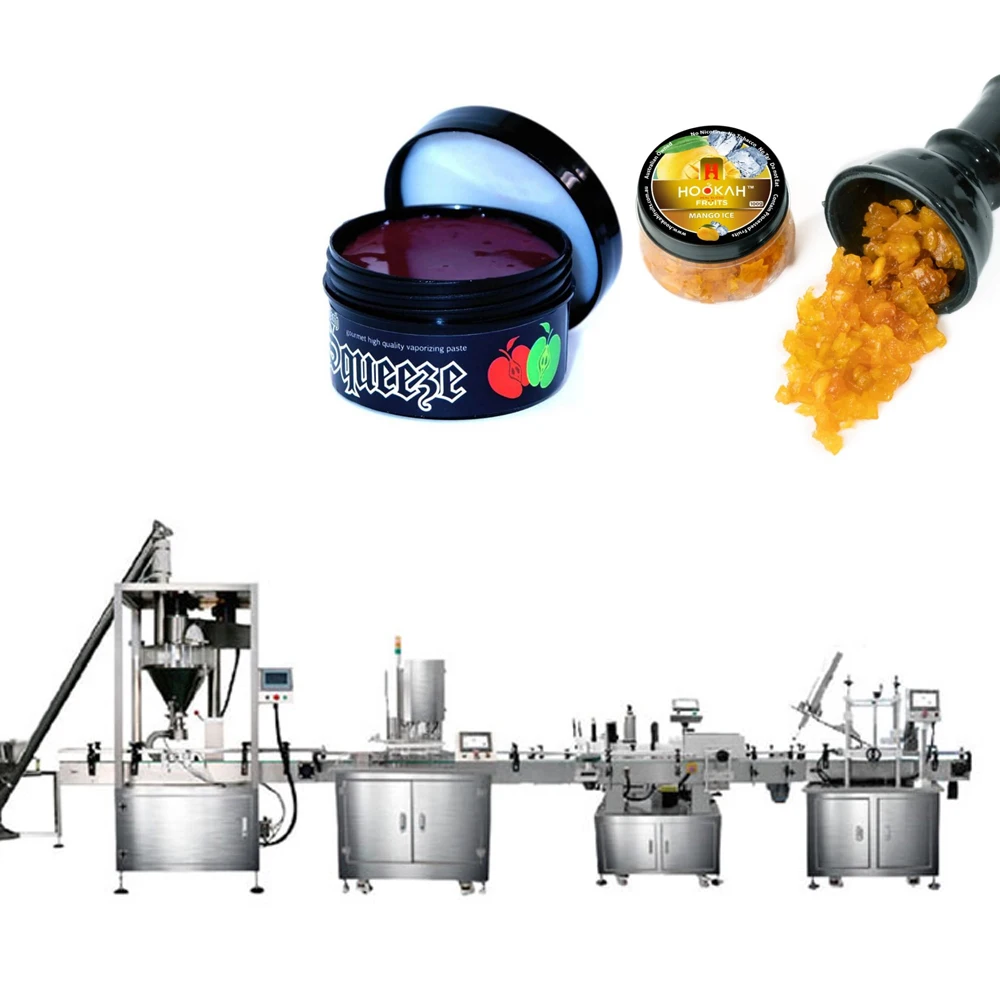 High accuracy shisha hookah molasses jars filling packing machine shisha packaging machine hookah tobacco filling machine shisha