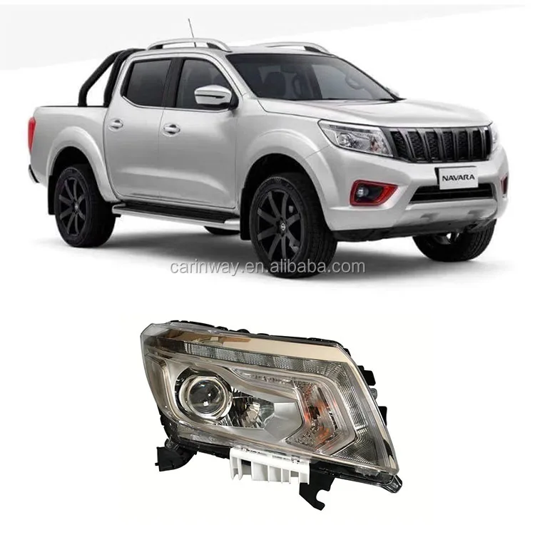 High quality car accessories front LED head lamp auto HID D23 head light NP300 body kit headlight for Nissan Navara  2018-2020