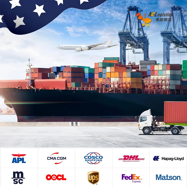 Китайский экспедитор в США Канада от двери до Fcl Fba морской судоходный агент