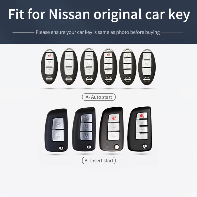 zinc metal alloy silicone Car Key Case For Nissan elgrand kicks sunny Almera patrol note xtrail tiida qashqai 2020 car key cover