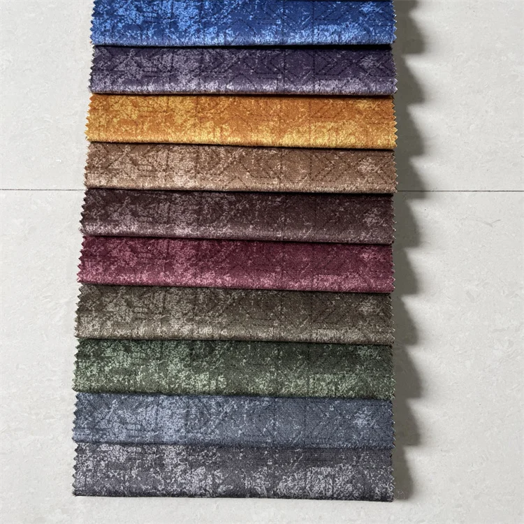 New Design Hometextile Arab Upholstery Multi Stitch Holland Velvet Sofa Fabric For Furniture