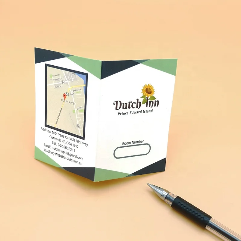 Zuoluo custom 300gsm art papers hotel key card holder