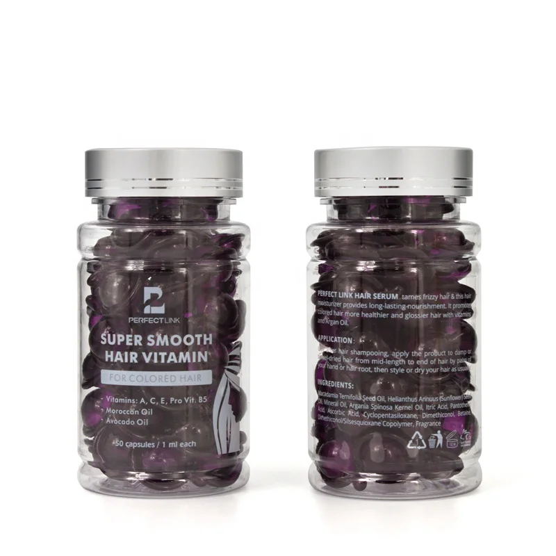 Perfect Link Hot Sale Hydrate Capsule Hair Serum Bottle 50Ml Anti Frizz Hair Serum Argan Oil Hair Serum