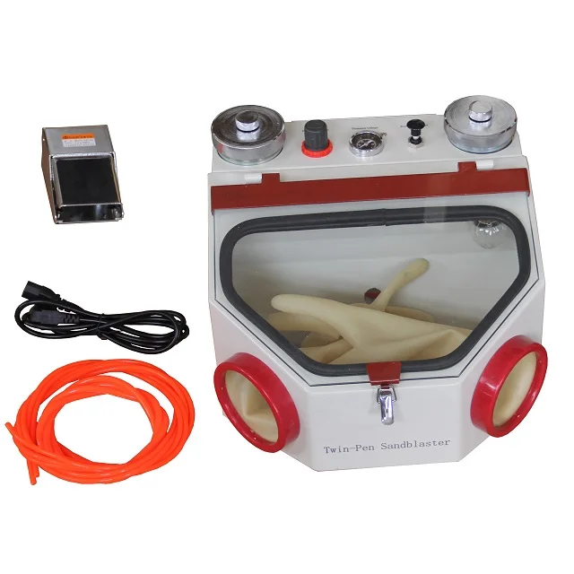 Twin-Pen Dental Sandblaster Micro Lab Sandblasting Machine