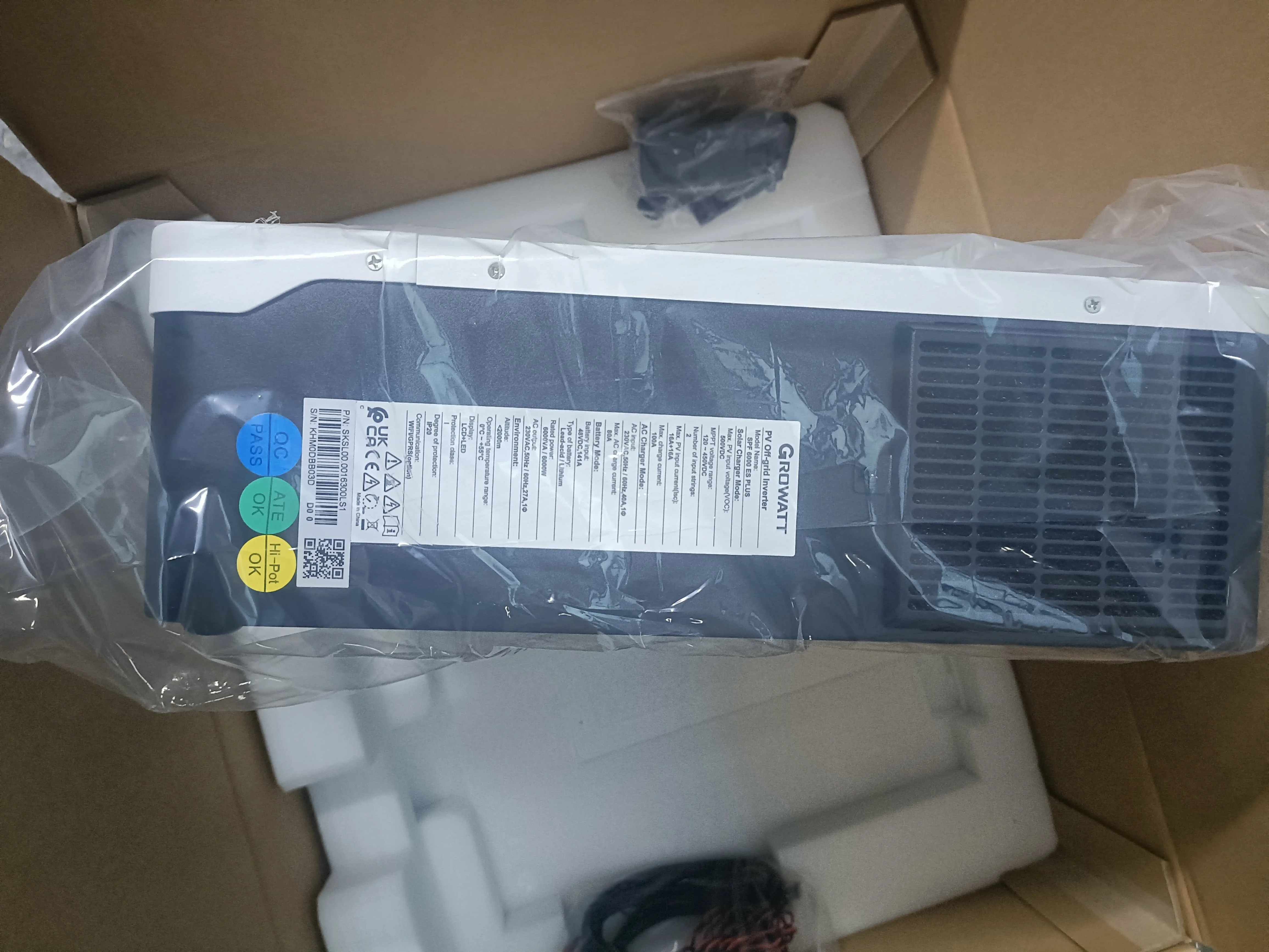 Best Price Growatt Spf 5000 Es Spf 6000 Es Plus Spf5000es Hybrid Off Grid Inverter for 5kw 10kw 15kw 20kw 30kw Solar System