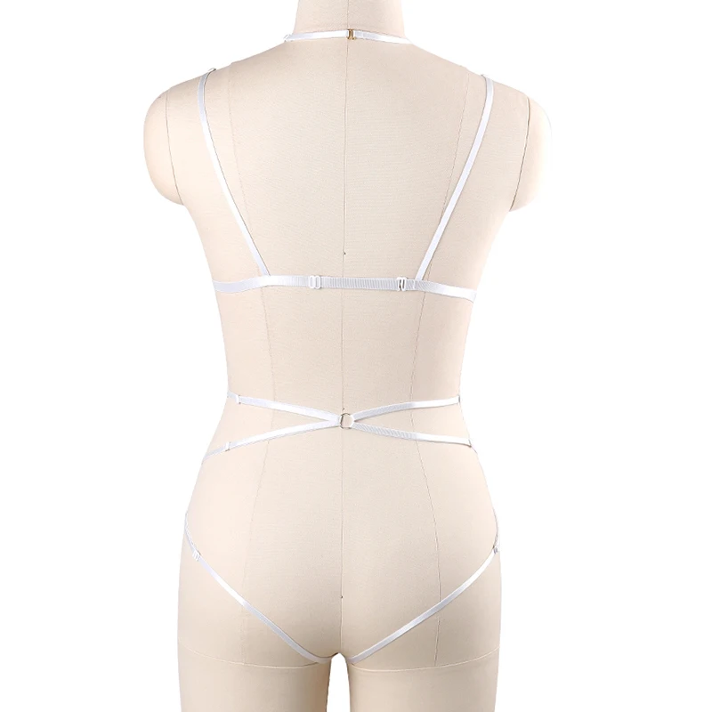 Custom Designer Fancy White Feather Bra And Thong Set Erotic Exotic Festival Dancewear Party Dance Rave Outfit