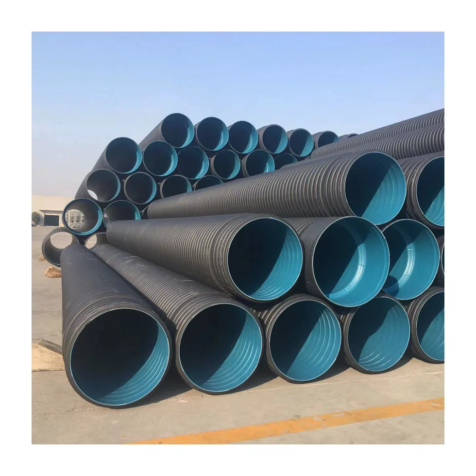 DN800 DN1000 DN1200 24 дюйма hdpe гофрированные канализационные трубы 500 мм