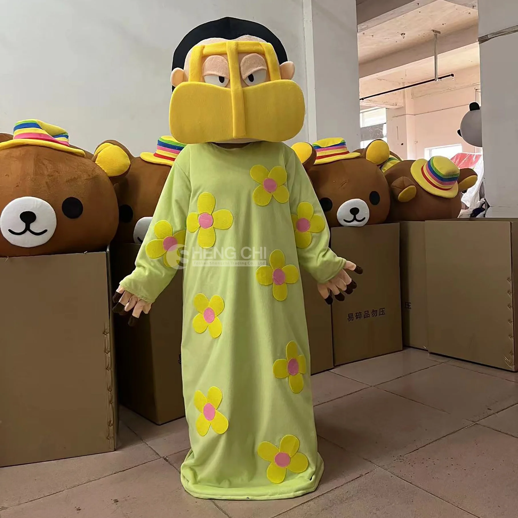 Minimum order quantity 1 customized adult cartoon plush Arab boy mascot costume cosplay costume