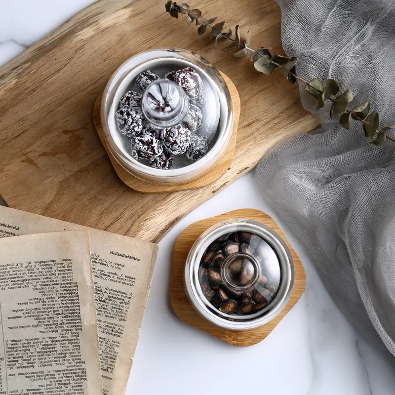  Стеклянная миска для торта тарелка десертная свежие фрукты керамическая чашка закусок и пудинга под