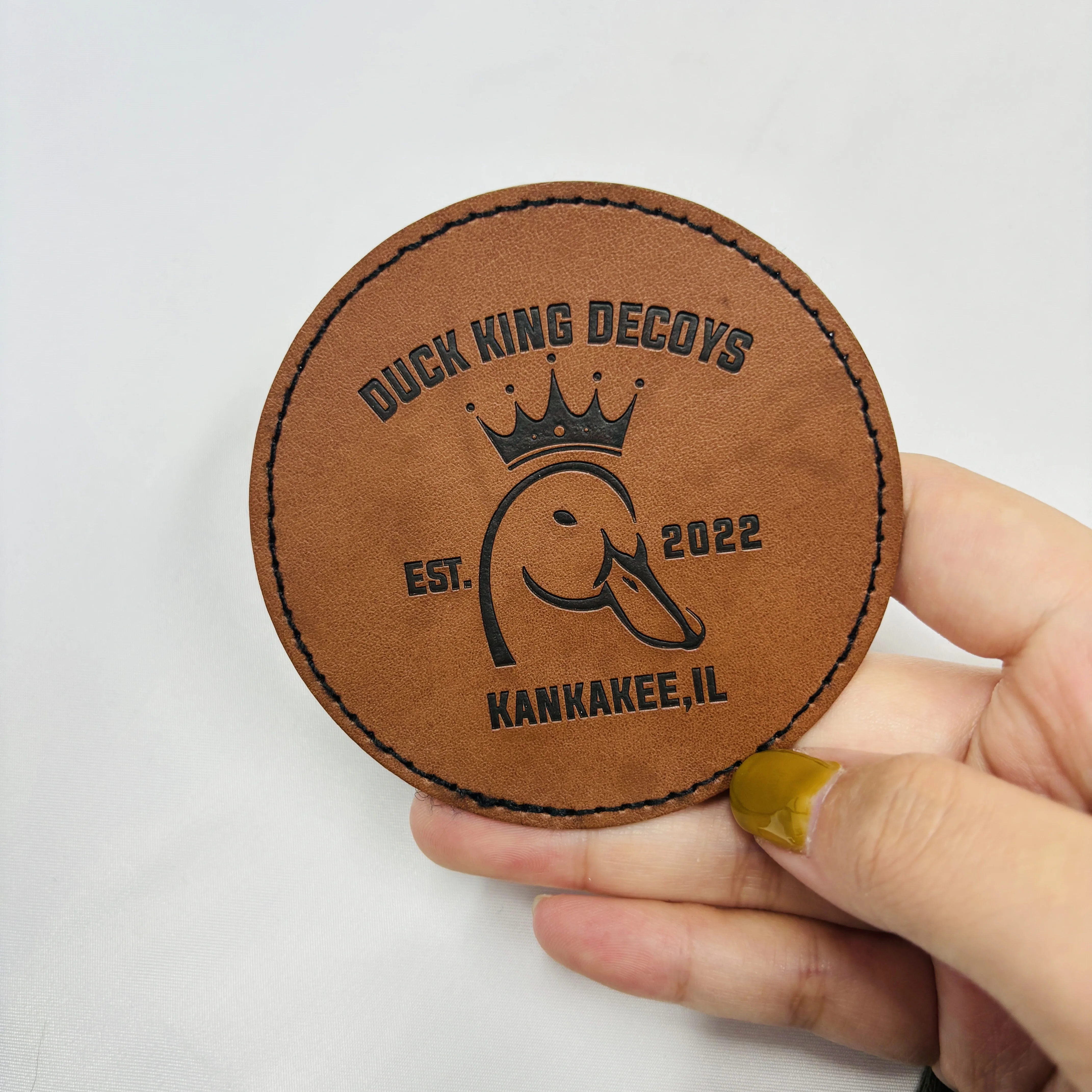 Custom leather patch for Clothing  Brand Name DIY  Logo Cloth For Jacket Coats