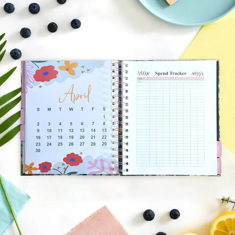 Stationery Notebook Journal Planner Journal Customized With Gift Boxes Set Gold Foil Logo YO  Planner