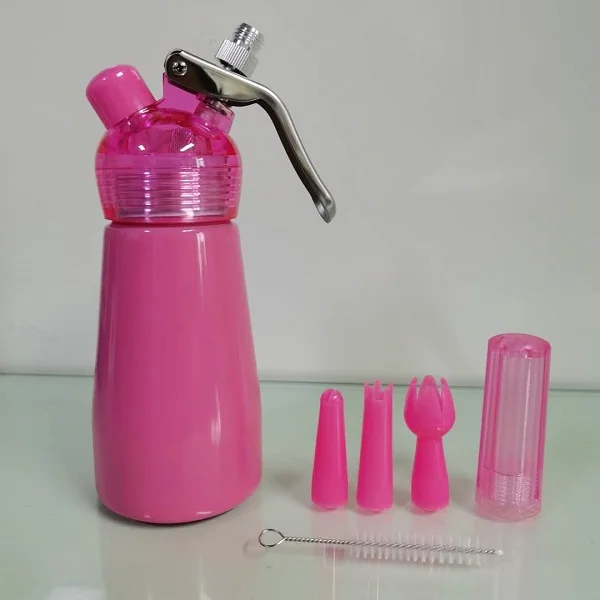 36pcs Free Shipping 250ML Whipped N20 8g Whip Cream Charger Dispenser Topping Plastic Small Cream Whip Dispenser