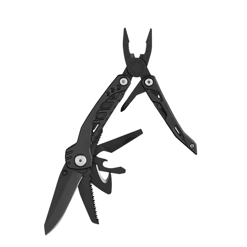 13 In 1 Multitool with Safety Locking Professional Stainless Steel Multitool Pliers Pocket Knife Apply to Survival,Camping