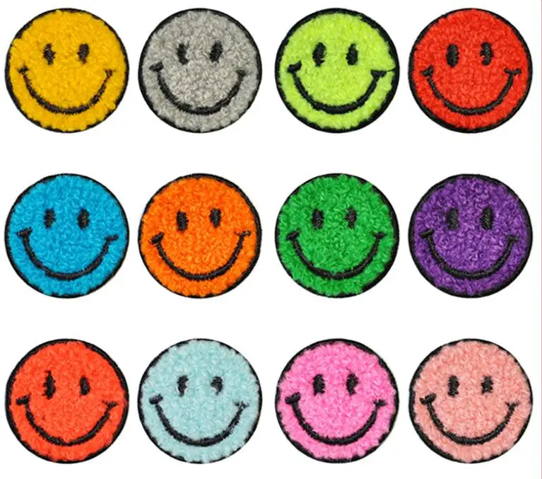 Custom 5 Panel Custom Smiley face Chenille Patch Foam Trucker Hat With Rope
