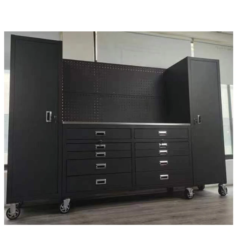 Goshen  YongKang factory  German Hot Sale Modern Wall Mounted Garage Module Tool Cabinet and Work Bench Tool Roller Cabinet