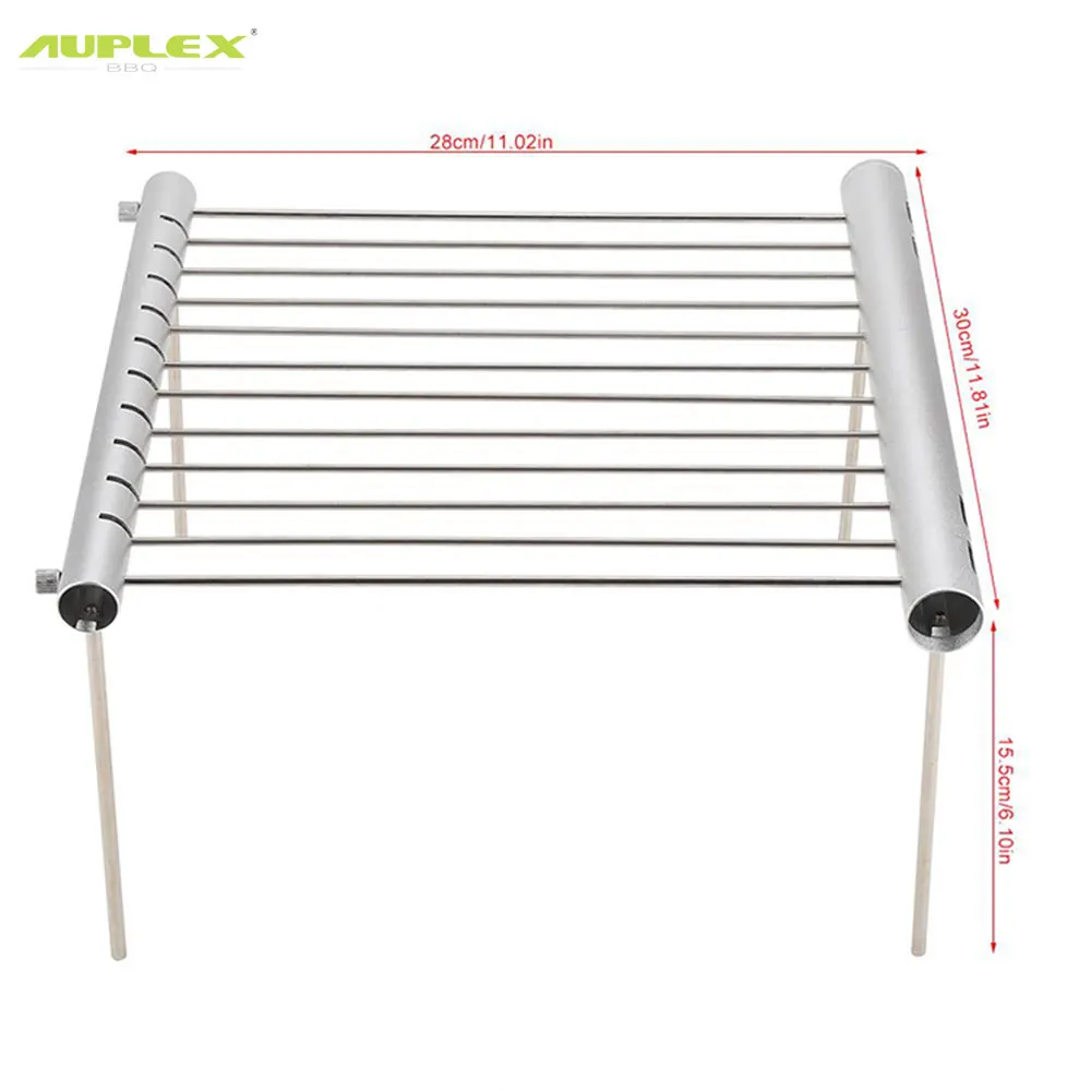 Portable Barbecue Tube Stainless Steel Camping Grill set  Charcoal Grilling Stove Barbeque Grill