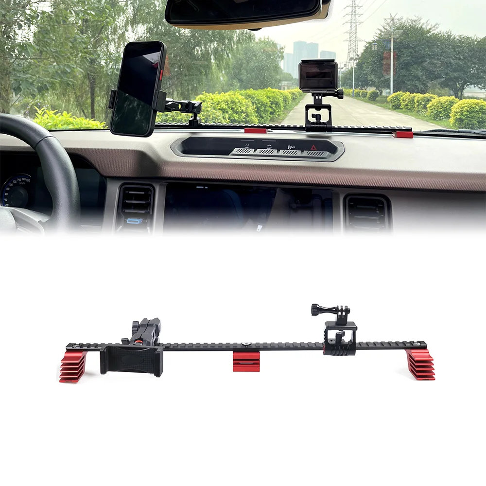 CARTAOO Aluminum Multi-function Phone  Stand Holder Dash Mount for Bronco Accessories 2021 2022