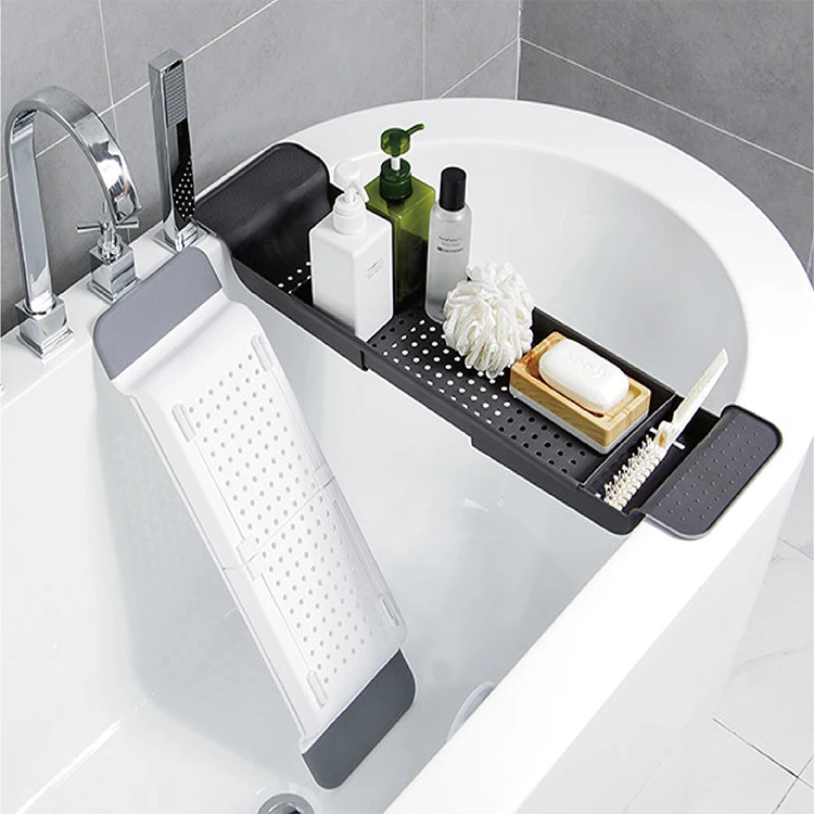 Hot Bath Tub Storage Rack Bath Tub Tray With Bathtub pillow