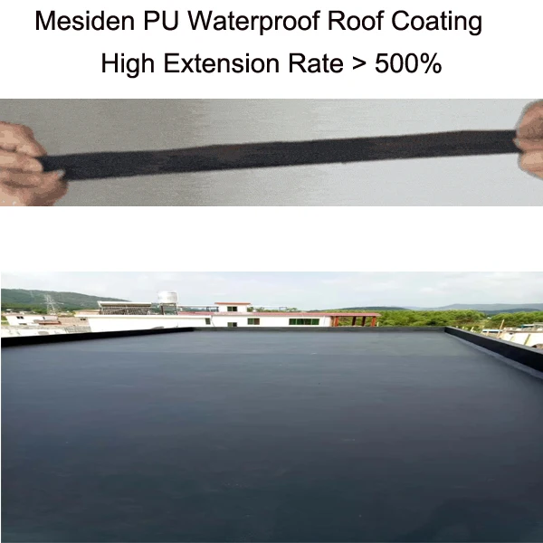 Concrete Roof Ready Used One Component Waterproofing Coating Mesiden Colorful