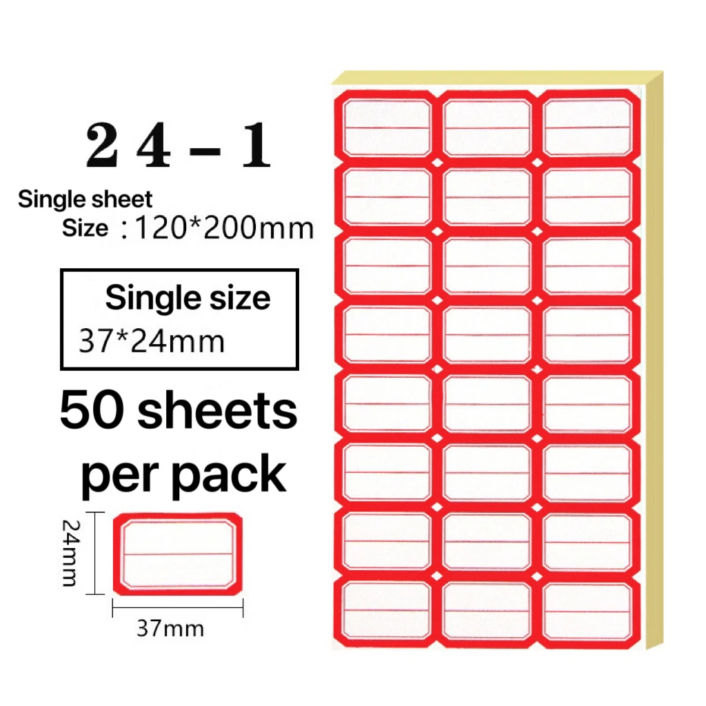 Hot Selling Convenient Adhesive Label Classification Jar Stickers Writable Paper Sticker Labels for School Use