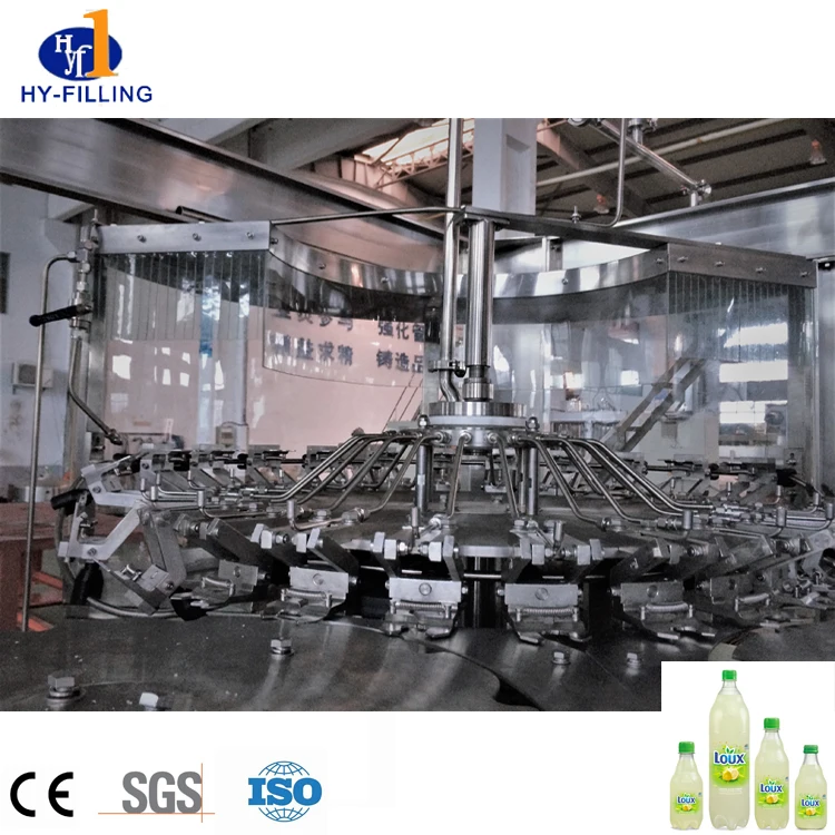 exact filling valve PET CSD Filling Machine 3 In 1 energy drink manufacturing equipment