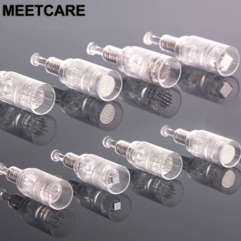 Spiral Cartridge Microneedle Pen Eyebrow Elyline Tattoo Micro Needle Nano Tips 1/3/5/7/9/12/24/36/42