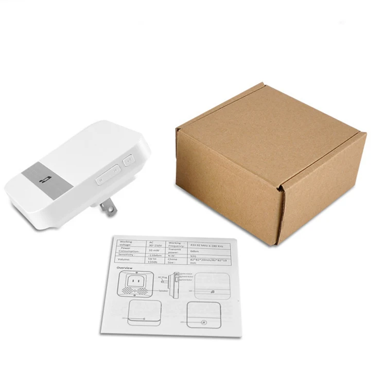 Smart Wifi Door Bell security Dingdong Ring Bell Chime for camera video doorbell