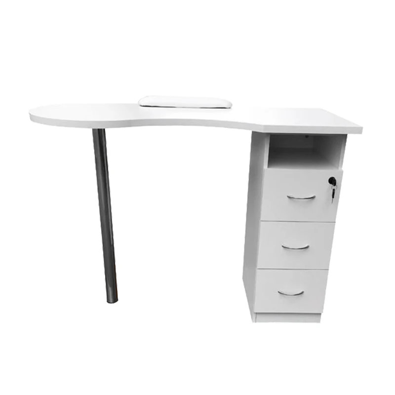 
Wholesale profesional cheap modern custom beauty salon nails equipment gold gray green pink white pedicure manicure table 