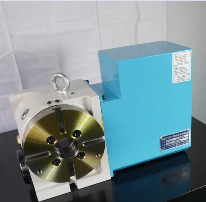 Precision Bronze Alloy Worm Gear Drive Cnc Rotary Table 170mm Universal Dividing Head 4th Axis Nc Rotary Table