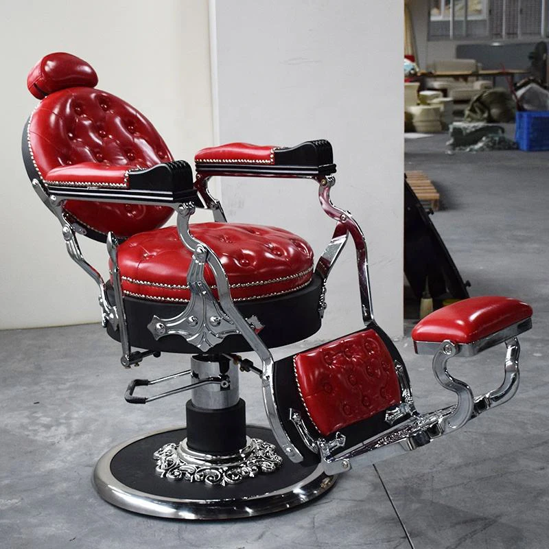 Высококачественное красное гидравлическое кресло для укладки парикмахерской салона красоты мебель