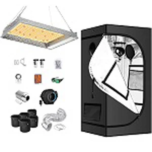 2024 Most Popular Complete Grow Tent Kits Plant Grow Tents Garden Greenhouse Kits 120*120*200cm Hydroponic Plant Grow Tent Box
