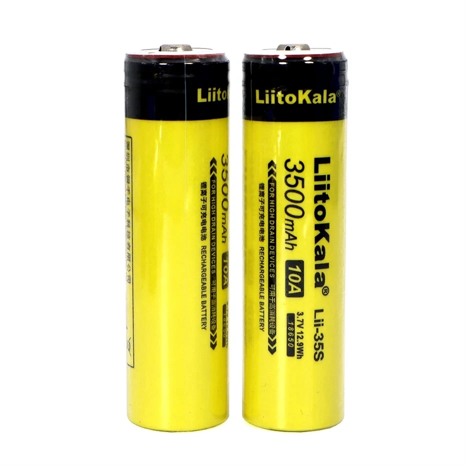 LiitoKala Lii-35S Lithium Battery 18650 3.7v 3500mAh  for LED Flashlight+DIY Pointe
