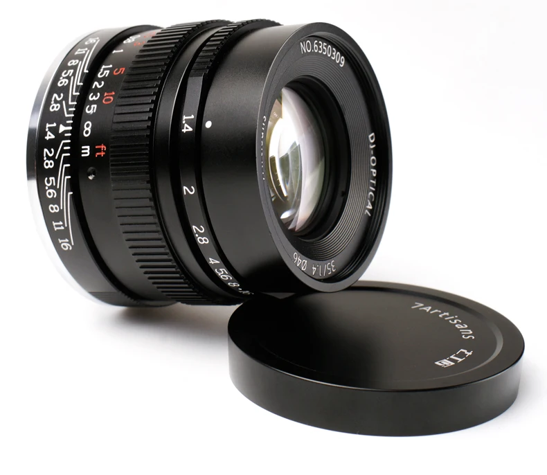 7 artisans 35 мм F1.4 Профессиональный Полнокадровый Len для фотовспышки камеры с фиксированным фокусом AF объектив