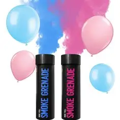 China Blue Pink color SMOKE TUBE Daytime Colour Day Flare Pyro Fountain for baby shower Party Supplies Decoration Oh Boy or girl