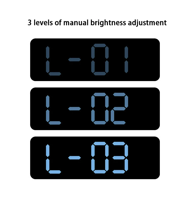 LED Electronic Date Temp Display Wall Electric Clocks Digital Large Display Alarm Clock for Living Room Office Decor