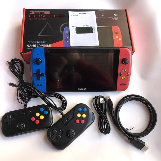 PS7000 7 дюймов 128bit 32G ручной аркадные игры consolas de juegos видео портативная игровая консоль для GBA
