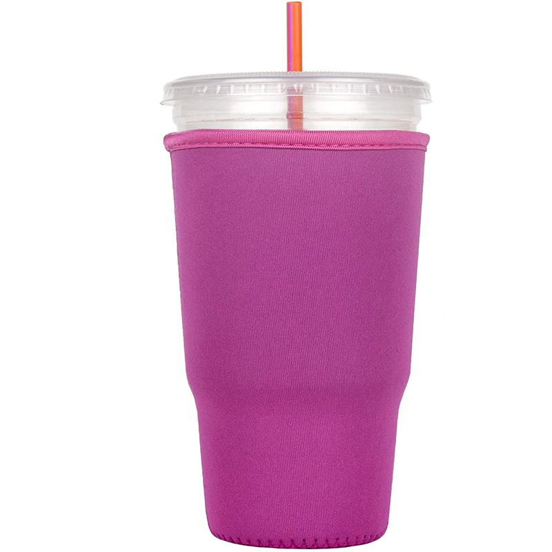 Neoprene Ice Coffee Cup Holder Can Coozies Customized Waterproof