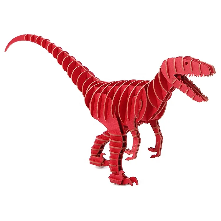DIY learning toy dinosaur model  paper toy 3D paper model jigsaw games